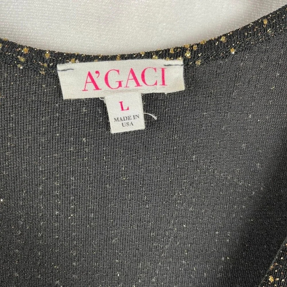 A'gaci Women Long Sleeve V Neck Bodycon Dress Size L - Picture 3 of 9